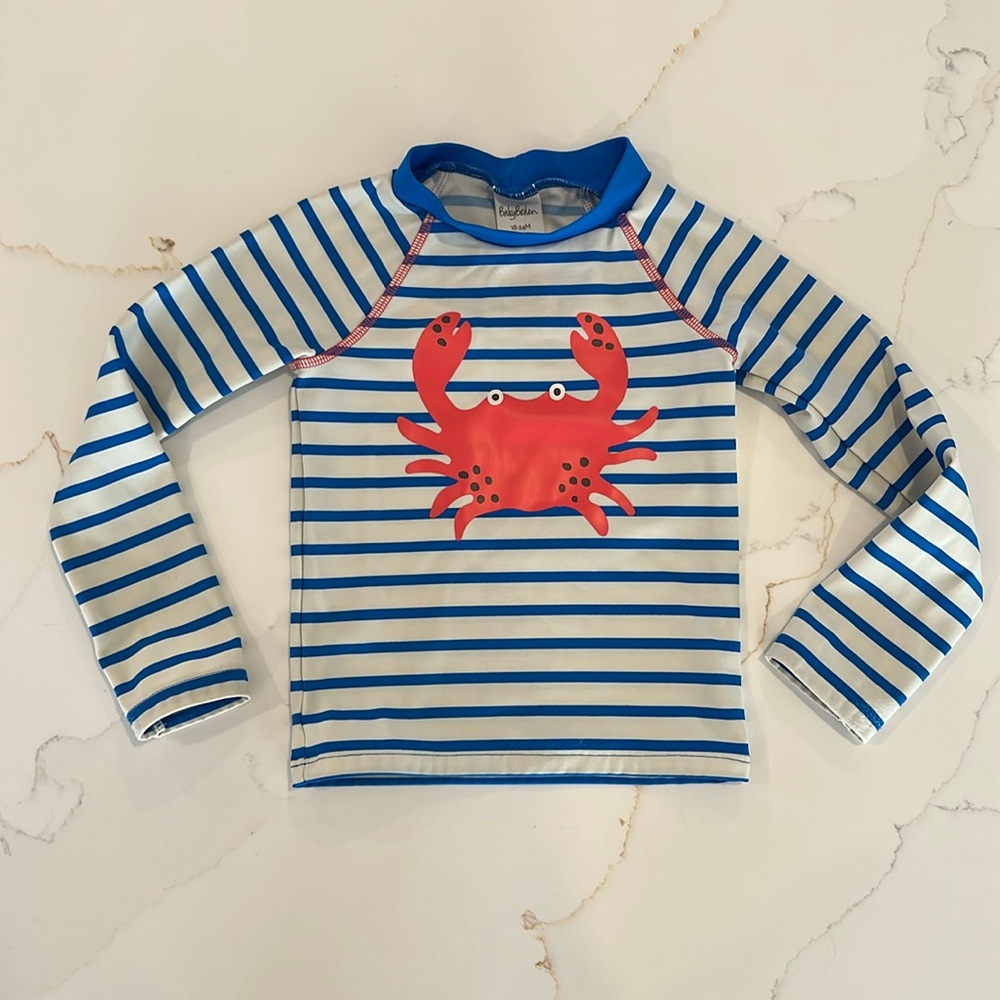 Baby Boden Crab Rashguard 18-24 Months